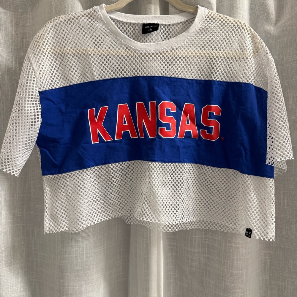 Women’s White Mesh Kansas Crop Top